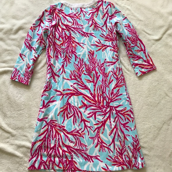Lilly Pulitzer coral print dress S - Picture 3 of 3