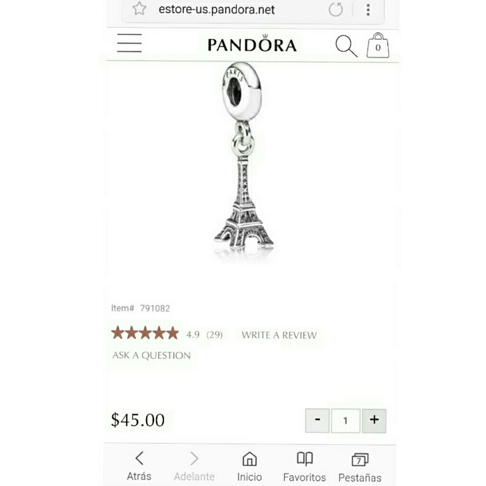 Pandora Charm