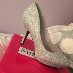 silver heels