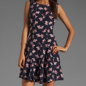 Joie Merina Tropic Floral Dress in Dark Navy