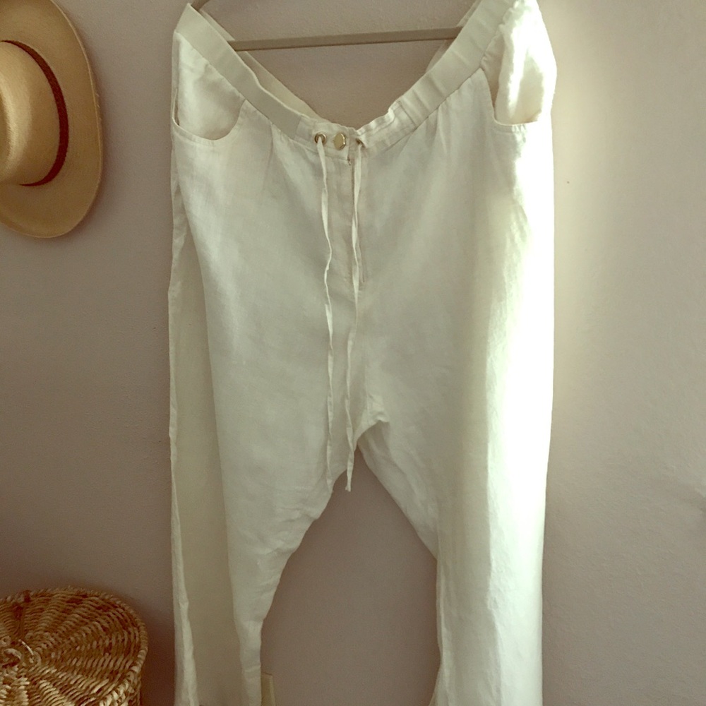 New Linen Wide Leg Pants