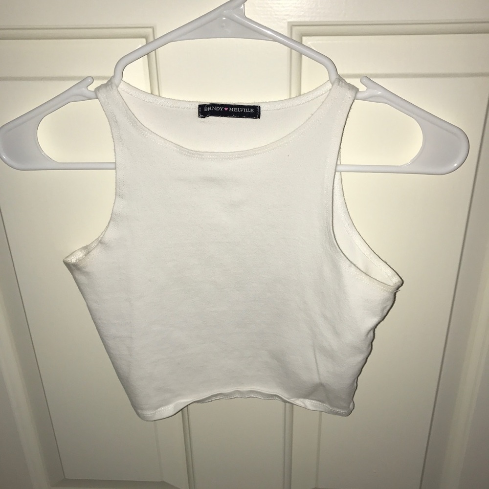 brandy melville white tank