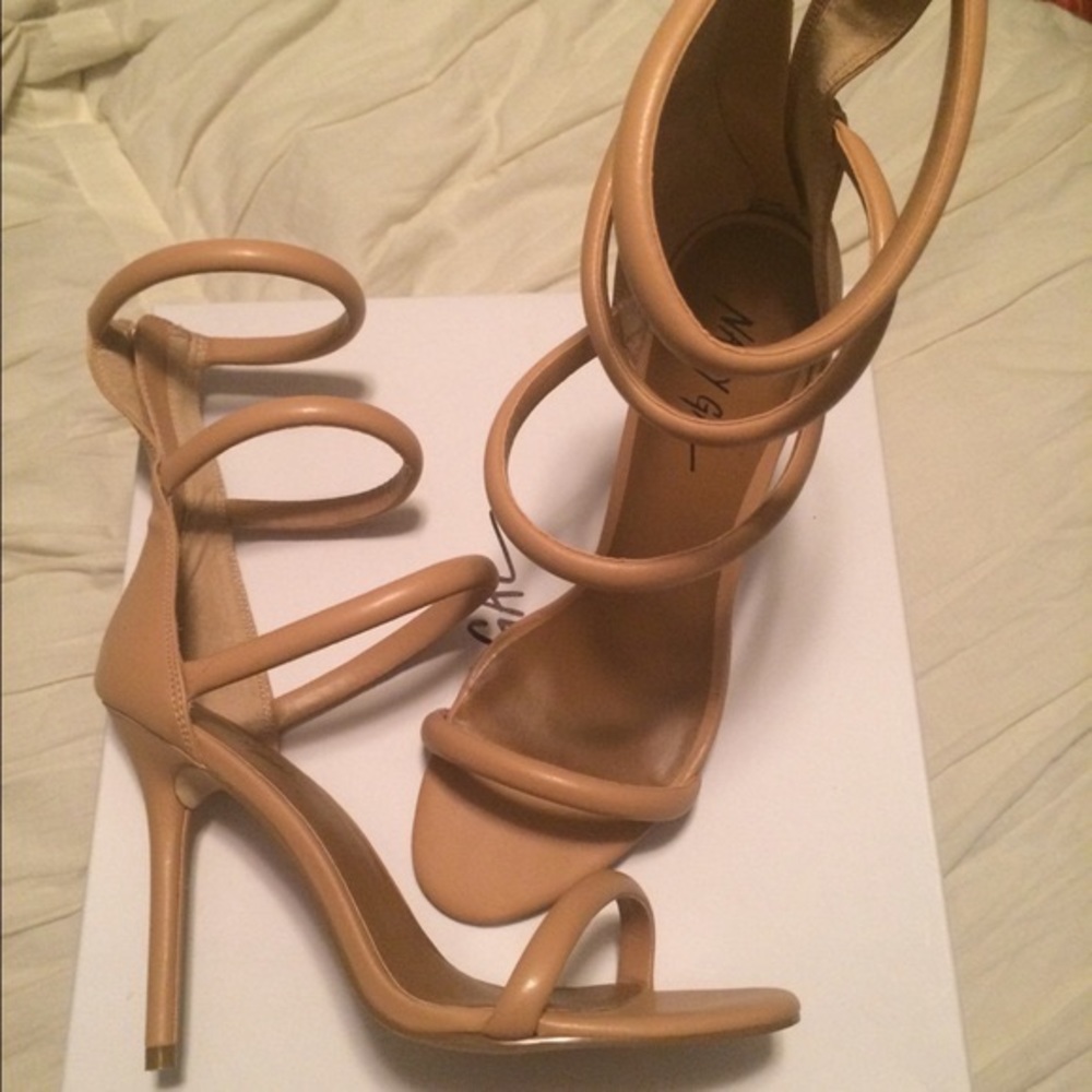 Nasty Gal three strap heels