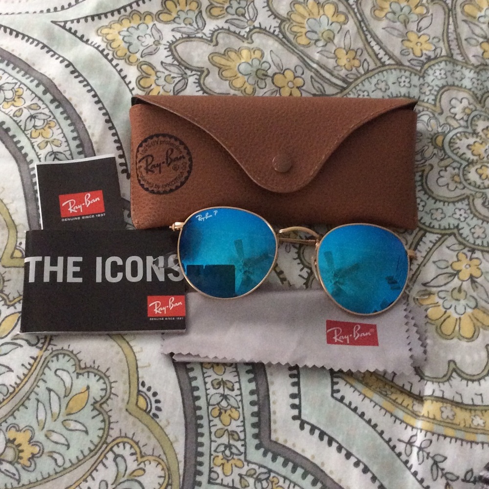Ray Ban Polarized Round Sunglasses