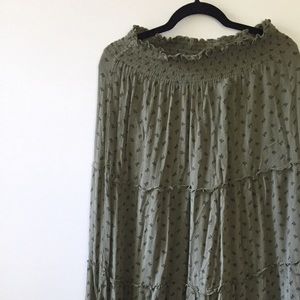 Green Maxi Skirt