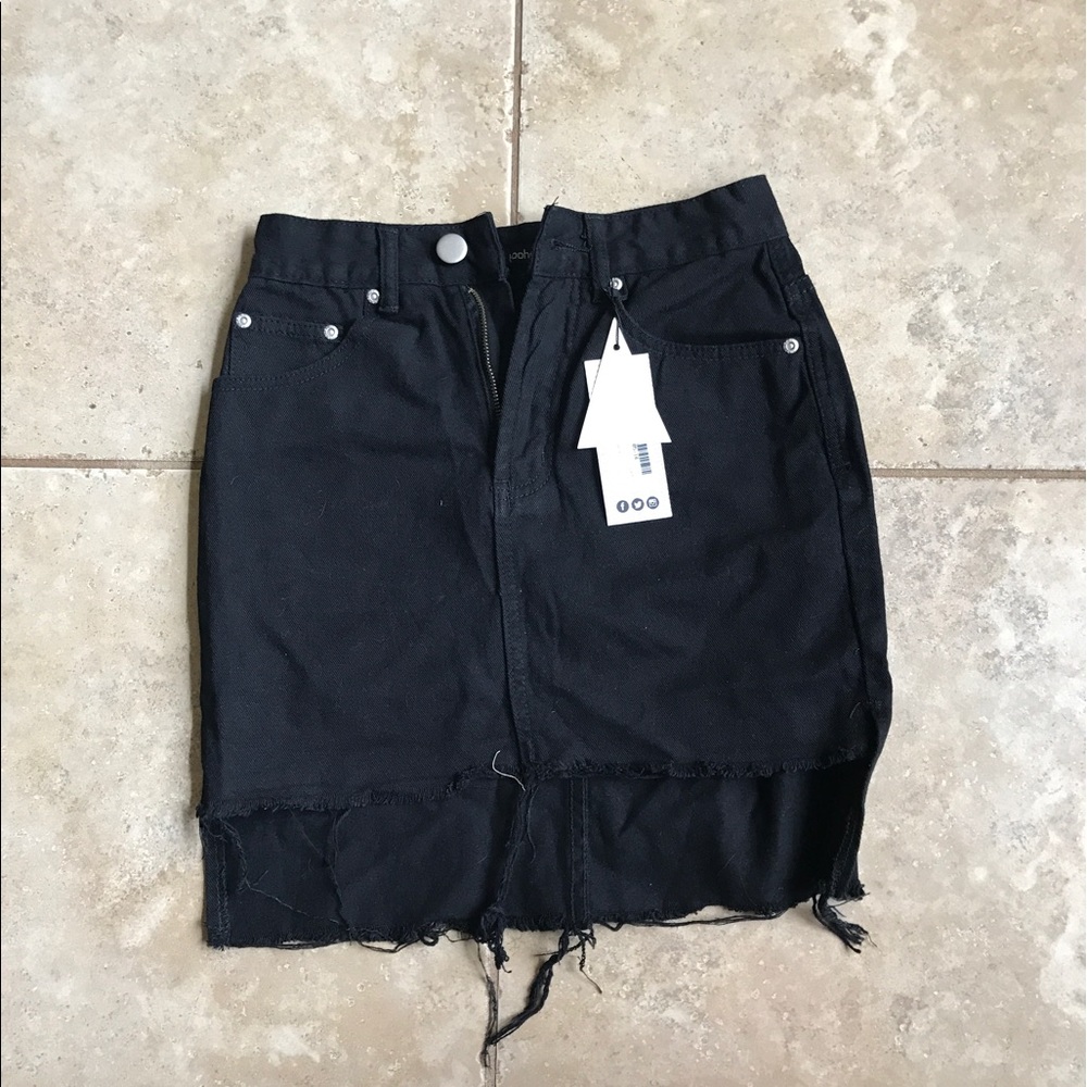 Black Jean skirt
