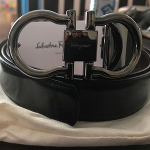 Salvatore Ferragamo Belt Patent Leather
