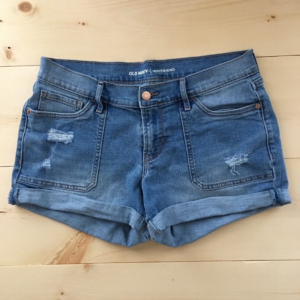 Old Navy Cuffed Boyfriend Shorts