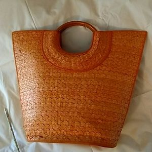 Beautiful wicker hand bag