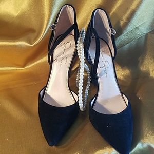 🌼Jessica Simpson Black suede pumps