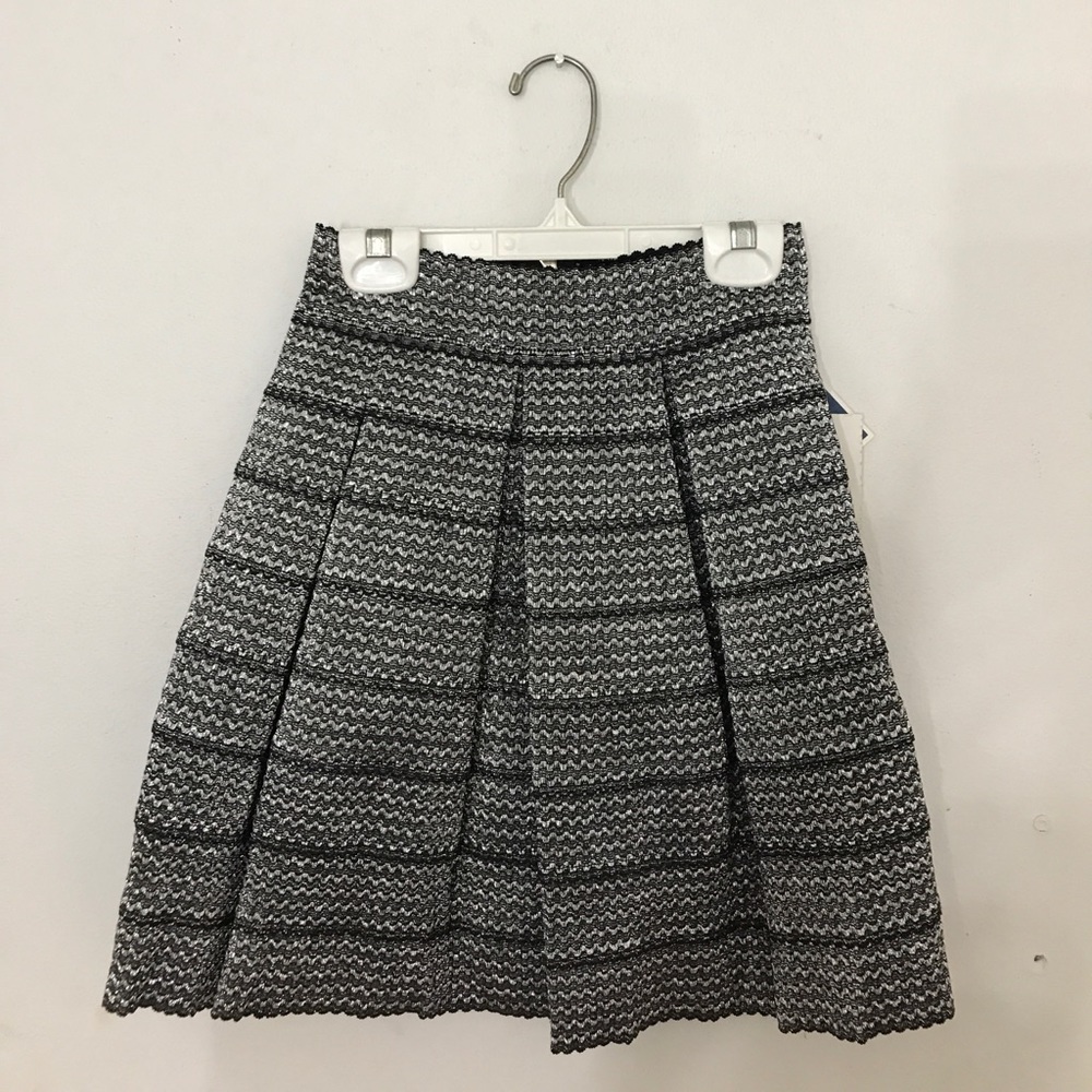 High waist Silver skirt