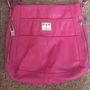 Pink Tyler Rodan Crossbody purse.