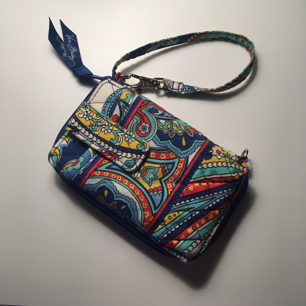 Vera Bradley printed paisley wristlet