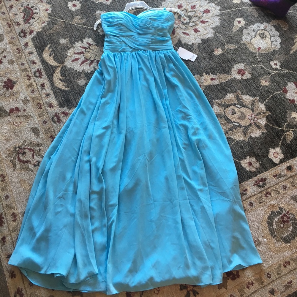 Long Light Blue Formal/Bridesmaid Dress