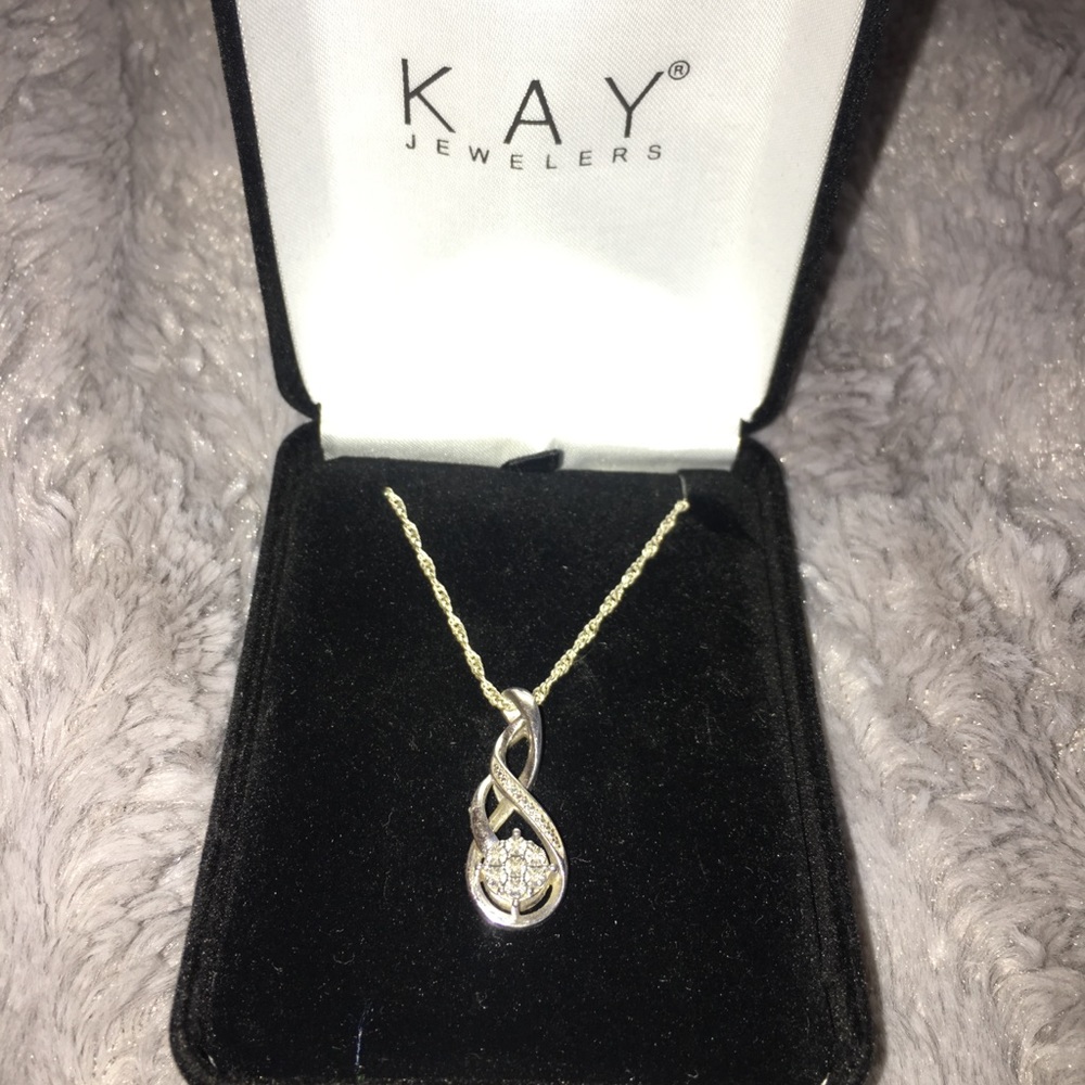 Kay Jewelers Diamond Necklace Sterling Silver