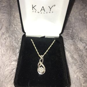 Kay Jewelers Diamond Necklace Sterling Silver