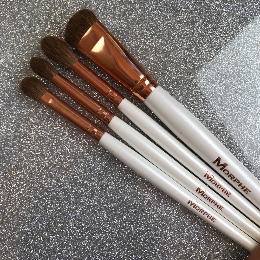 4 Morphe brushes from the rose gold collection
