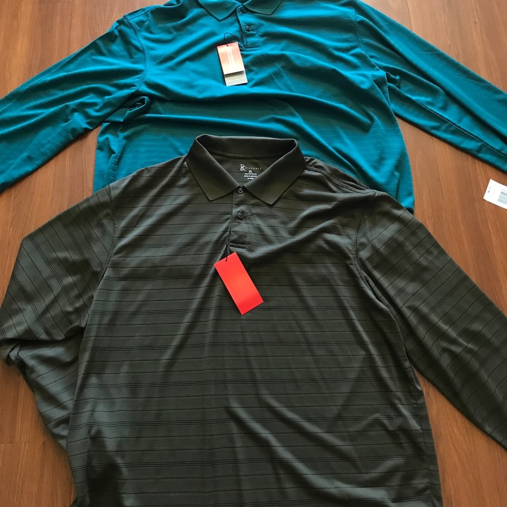 Long sleeve cool and dry shirts.