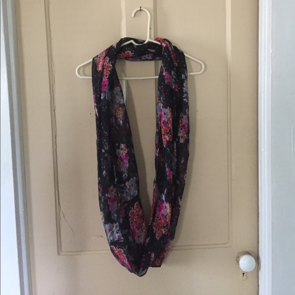 Floral infinity scarf