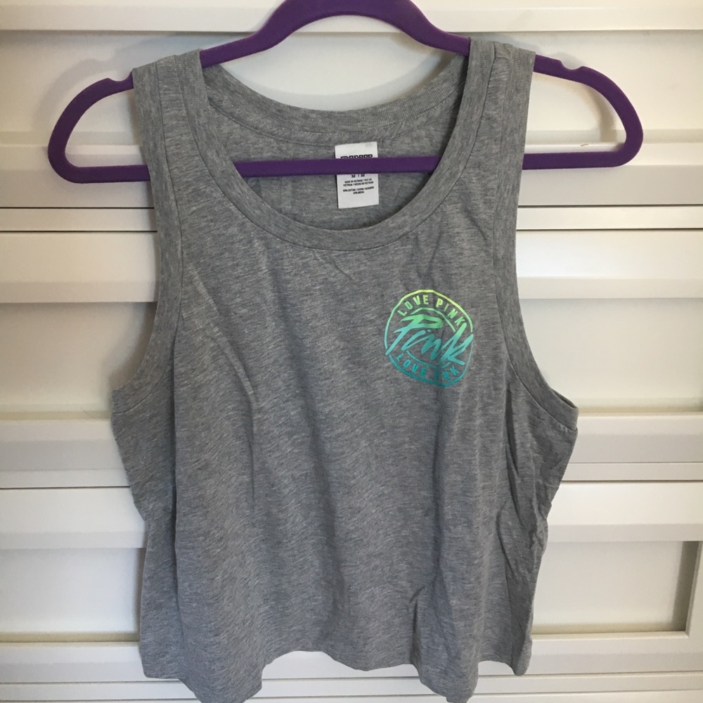 PINK Grey Workout Tank