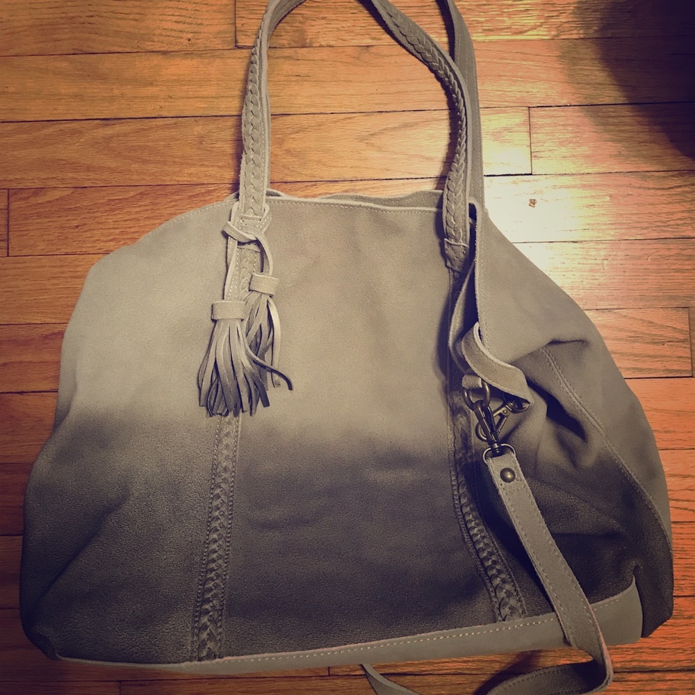 Suede tote