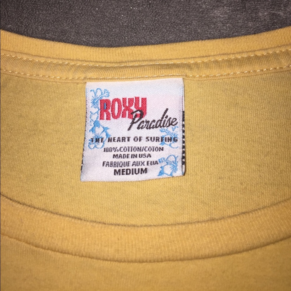 Yellow Roxy T-shirt - Picture 3 of 5
