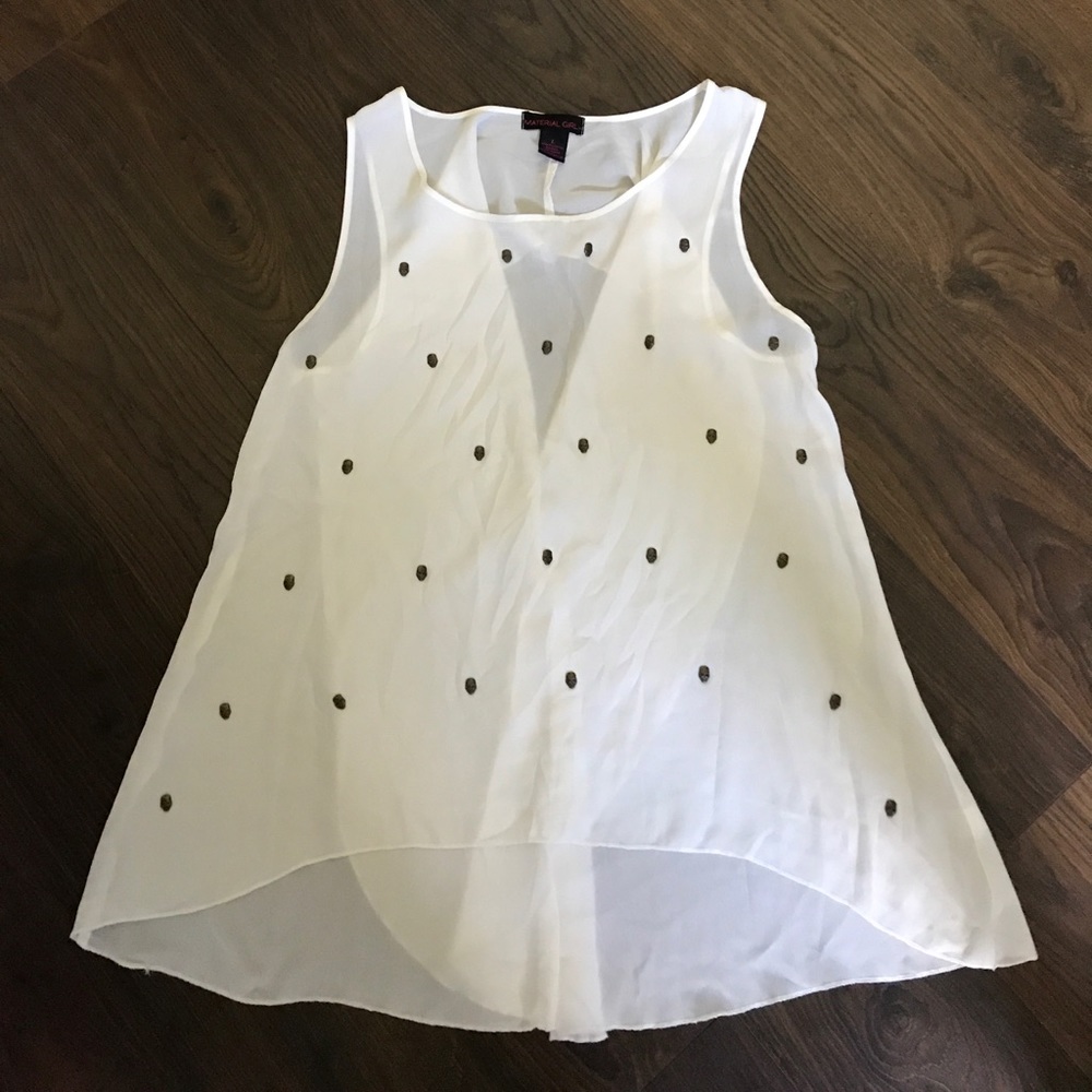 Skull flowy tank! NWOT