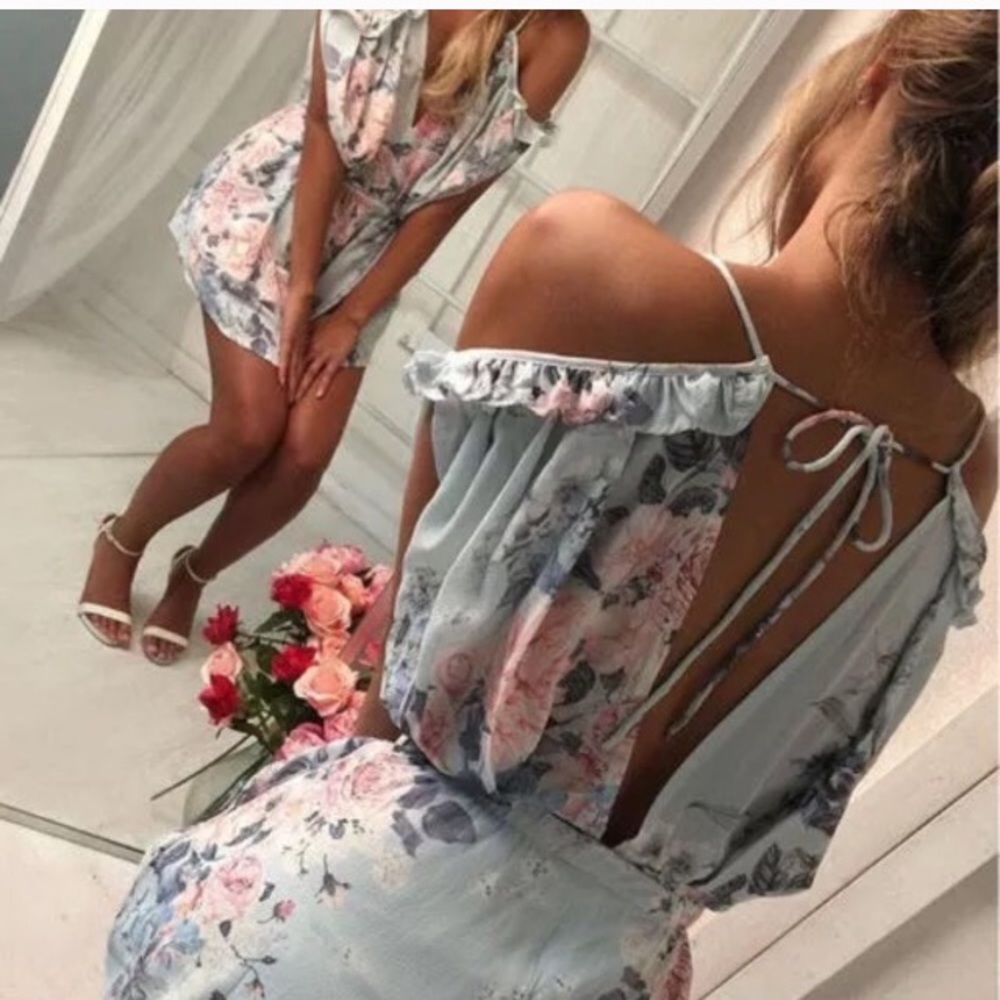 🆕Just in! Floral Ruffle Romper - Picture 2 of 6