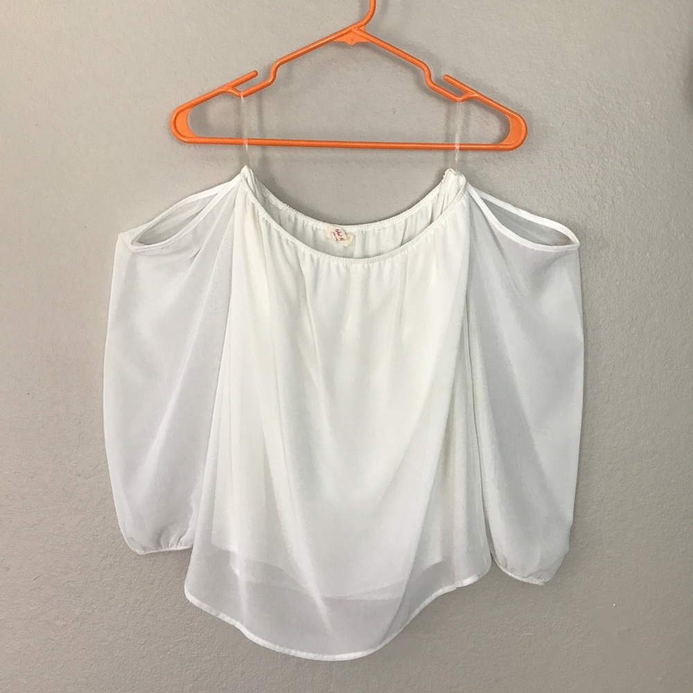Off the shoulder white boho top NWT