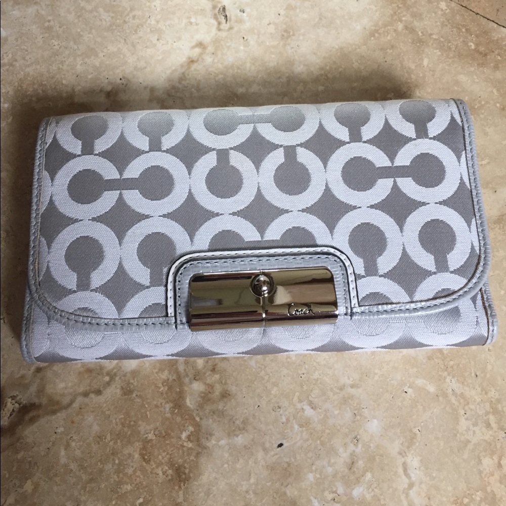 Coach Silver & Gray Wallet