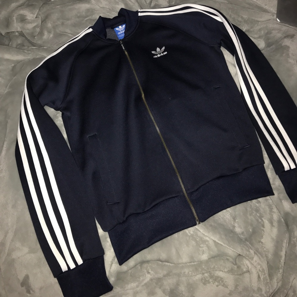 Adidas Bomber track Jacket- navy