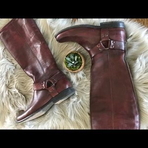 Frye Phillip studded harness tall