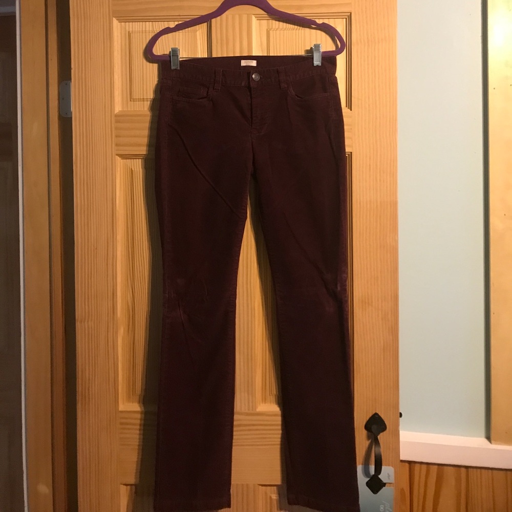 Burgundy Corduroys