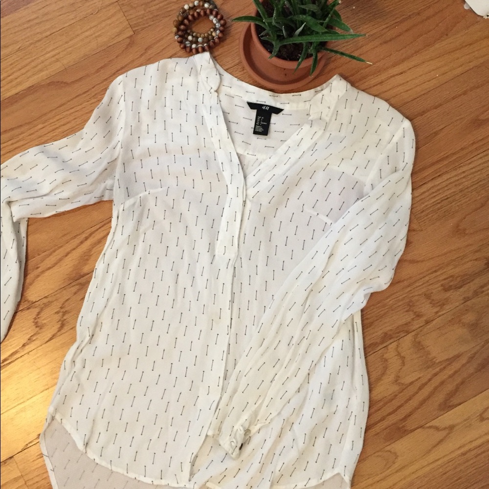 Arrow printed blouse