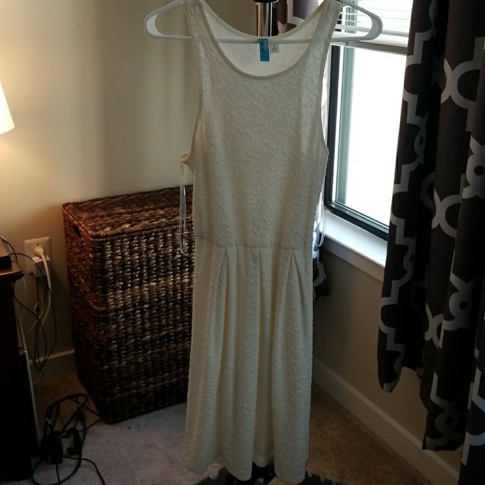 Ivory floral dress