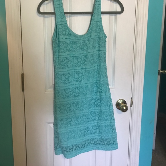 Blue fitted dress - Picture 2 of 3