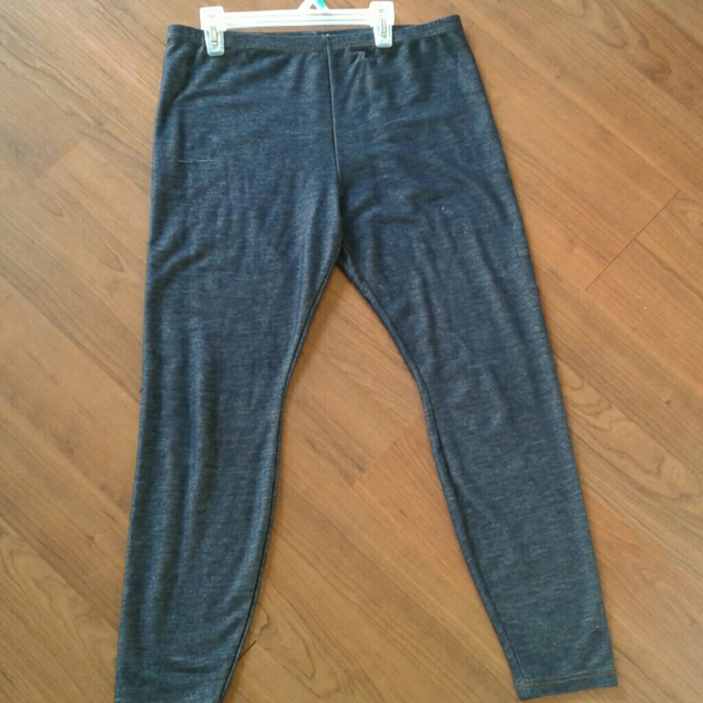 Blue jeans leggings