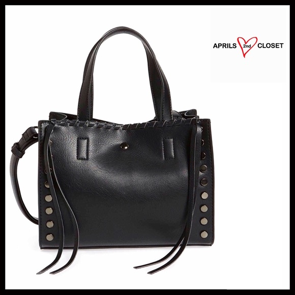 ❌SOLD❌BLACK VEGAN LEATHER Crossbody Saddle Bag - Picture 8 of 8