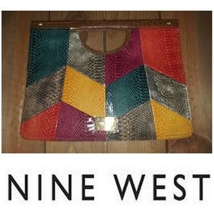 BOGO Nine West 💕 Snake Print Clutch Purse.
