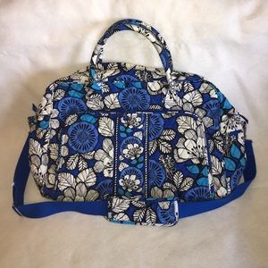 Vera Bradley Weekender travel bag in Blue Bayou