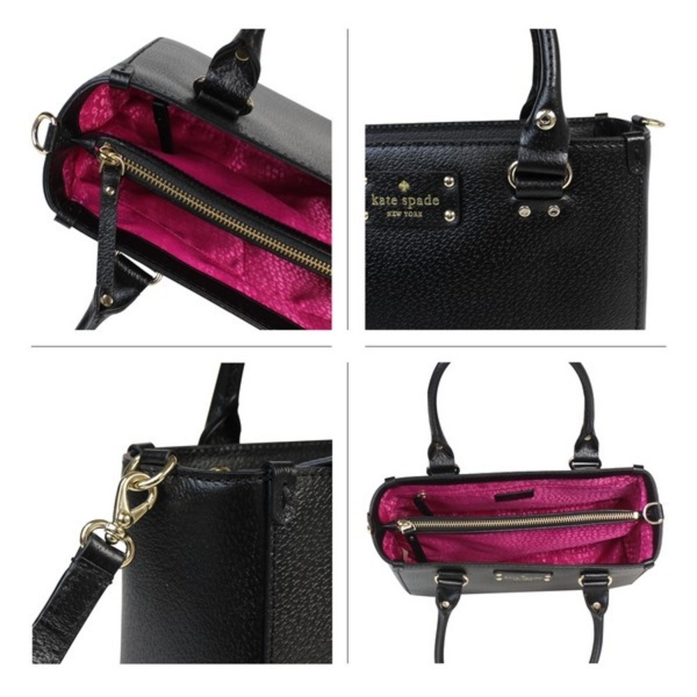 Kate Spade black Leather "Wellesley Quinn" purse