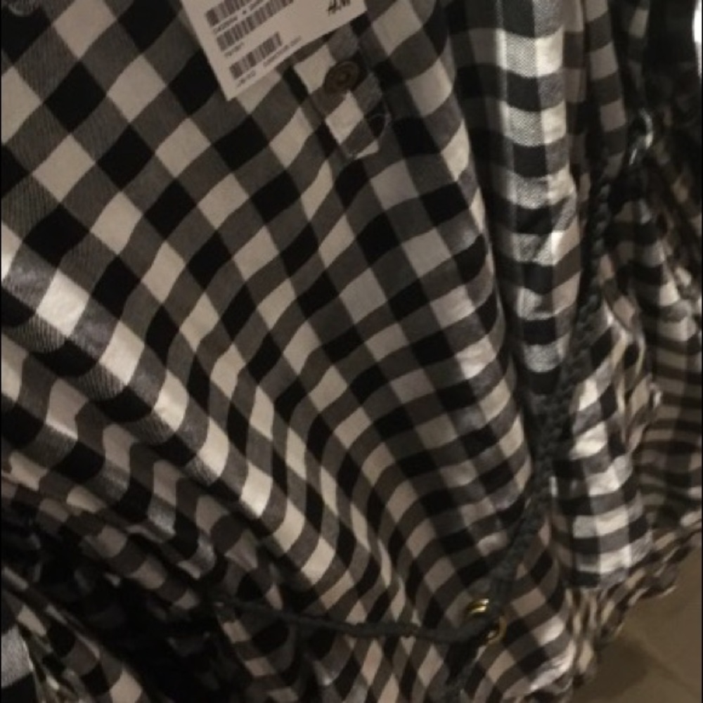 Plaid h&m dress