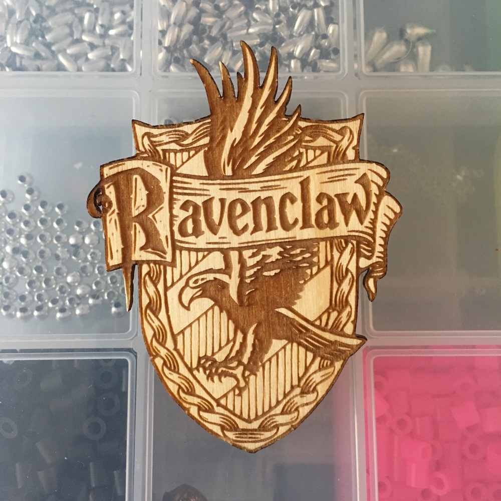 Ravenclaw Harry Potter Laser Cut Wood Pin