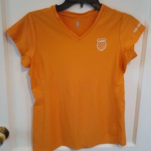 Orange K Swiss tech shirt