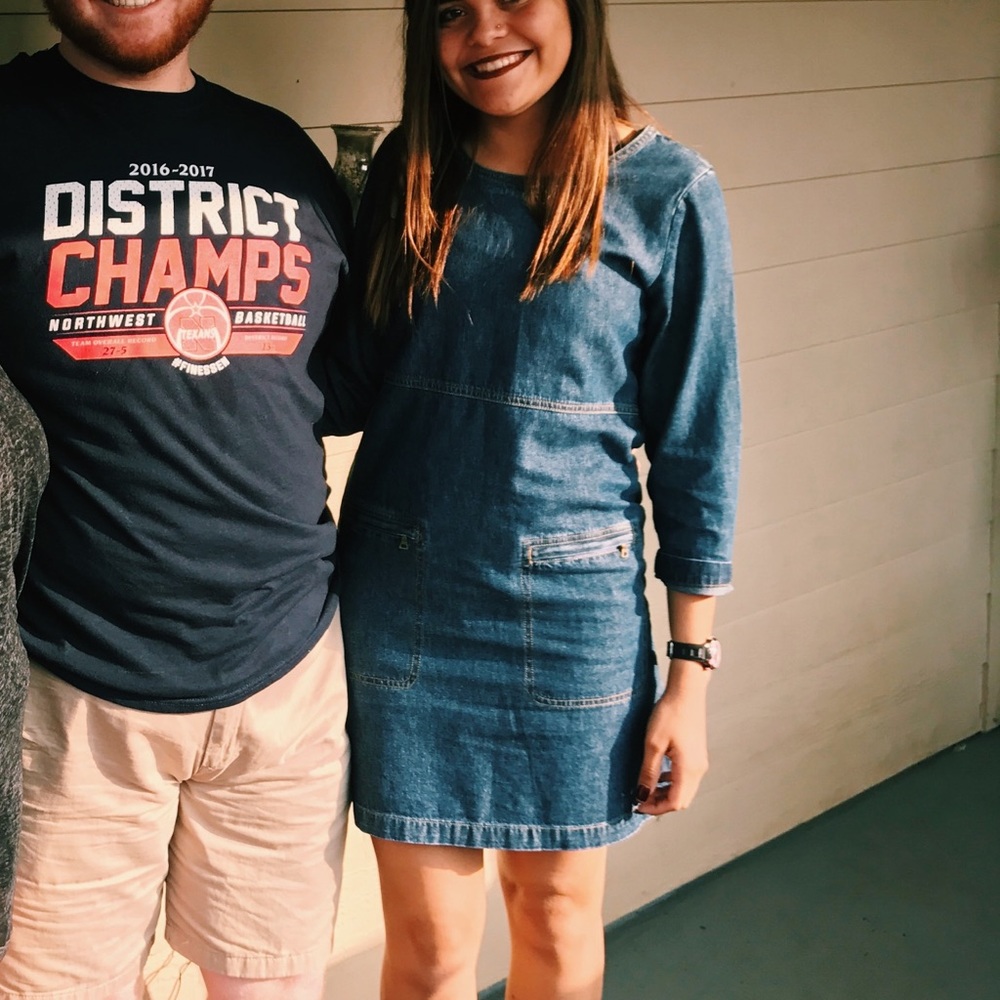 Boho denim dress