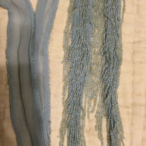 Chan Luu Beaded Silk Skinny Scarf