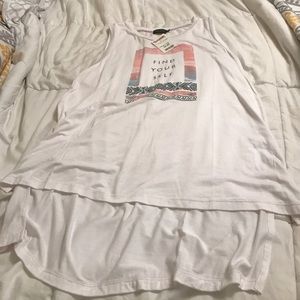 Pool house long sleeveless shirt