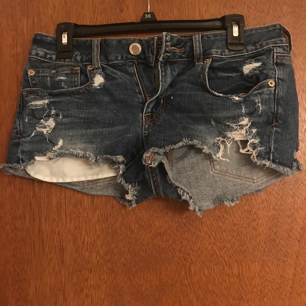 Distressed Jean Shorts