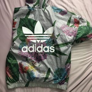 Adidas Floral Windbreaker