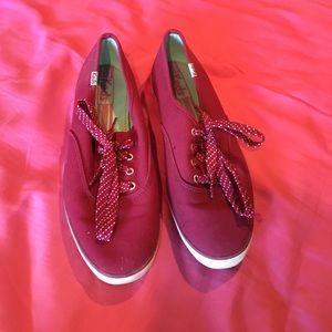 Burgundy Keds